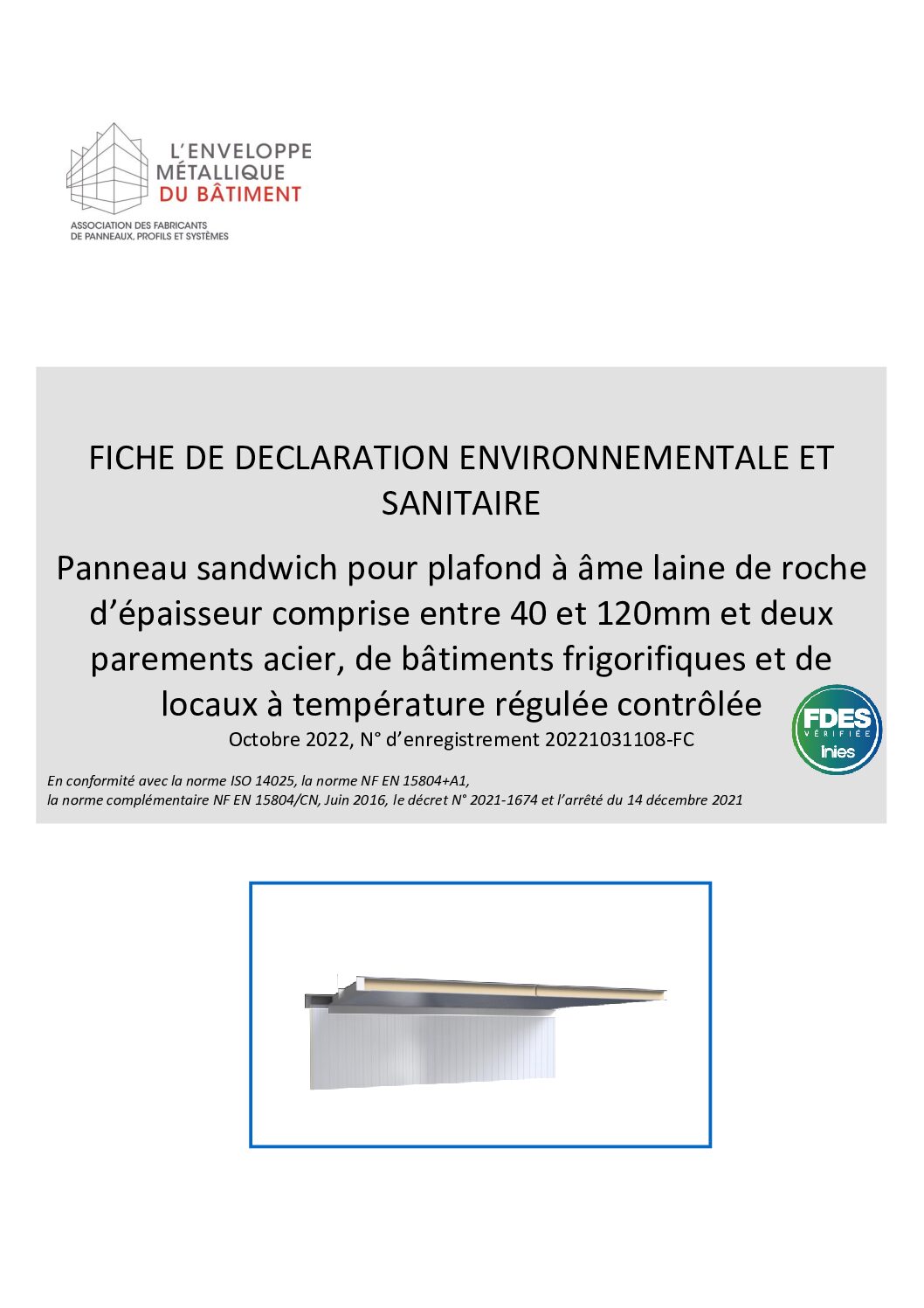 Aperçu de FDES PSplafondLDR 40-120